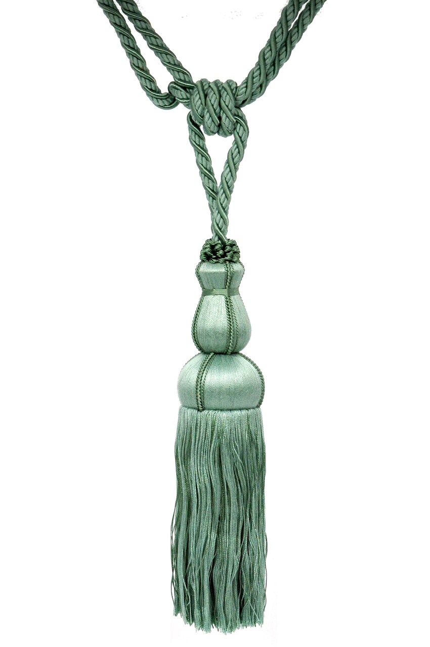 Belagio Single Tassel Tie-Back, 10" Long Tassel, Colors Collection, Turquoise